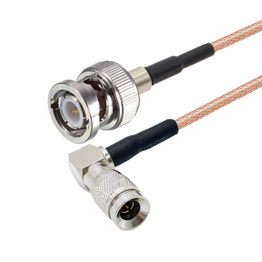 30cm CC4 Male Elbow To BNC Male Connector Cable RG179 Coaxial RF Cable