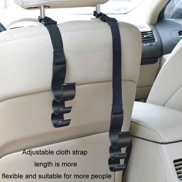 1pair Car Seat Back Umbrella Fixed Storage Hook, Style: Adjustable by buy2fix