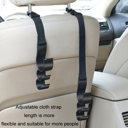 1pair Car Seat Back Umbrella Fixed Storage Hook, Style: Adjustable by buy2fix