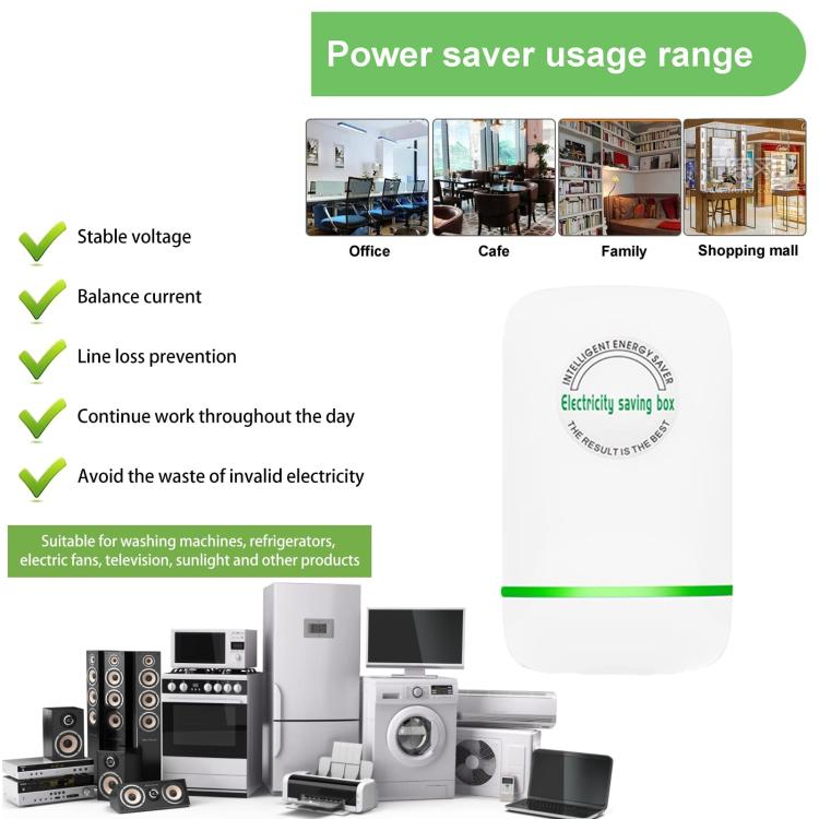 SD008 Smart Home Energy Saver Portable Safety Power Saving Box(UK Plug) by buy2fix