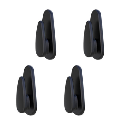 4pcs /Set Car Dashboard Adhesive Multifunctional Small Hook(Black) by buy2fix