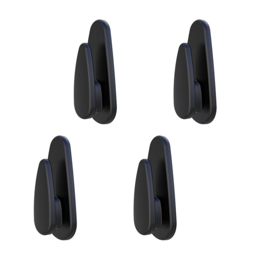4pcs /Set Car Dashboard Adhesive Multifunctional Small Hook(Black) by buy2fix