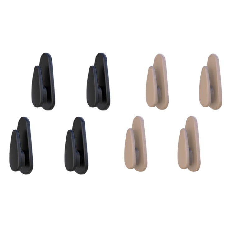 4pcs /Set Car Dashboard Adhesive Multifunctional Small Hook(Black) by buy2fix