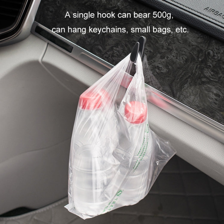 4pcs /Set Car Dashboard Adhesive Multifunctional Small Hook(Beige) by buy2fix