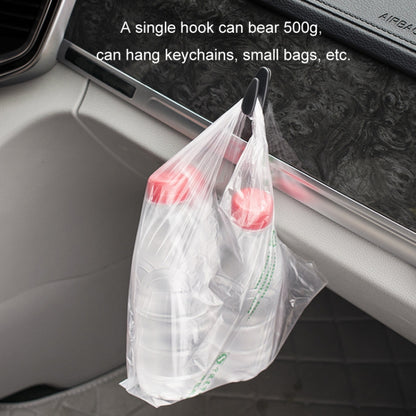 4pcs /Set Car Dashboard Adhesive Multifunctional Small Hook(Black) by buy2fix