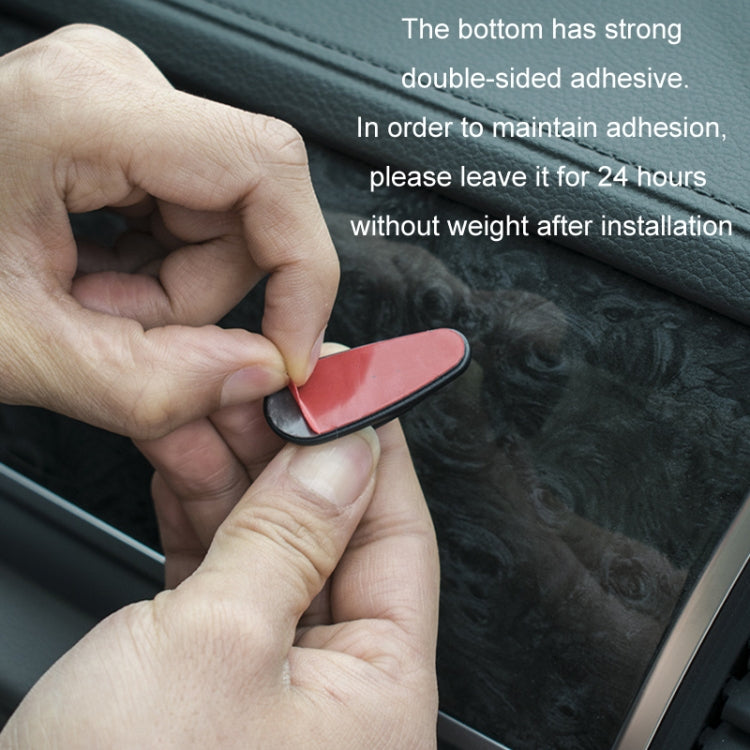 4pcs /Set Car Dashboard Adhesive Multifunctional Small Hook(Black) by buy2fix