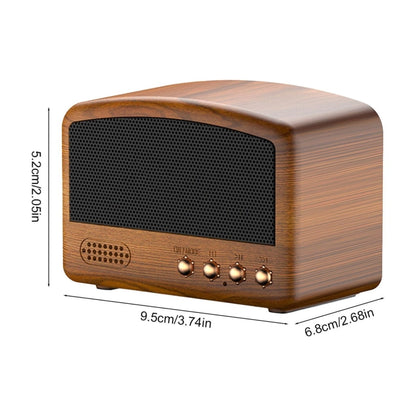 BT11-D Mini Card USB Flash Drive FM Radio Retro Wireless Bluetooth Speaker, Color: Pink - Mini Speaker by buy2fix | Online Shopping UK | buy2fix
