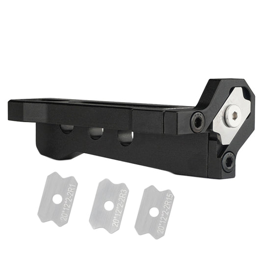 Woodworking Edge Banding Manual Arc Trimmer Board Chamfering Fillet Scraper, Specification: With R1+R1.5+R2+R3 Blades