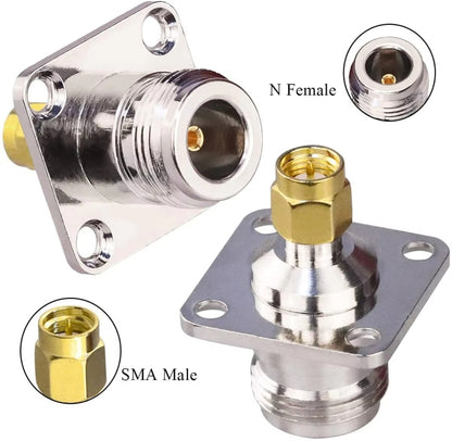 N Female To SMA Male RF Coaxial Connector by buy2fix