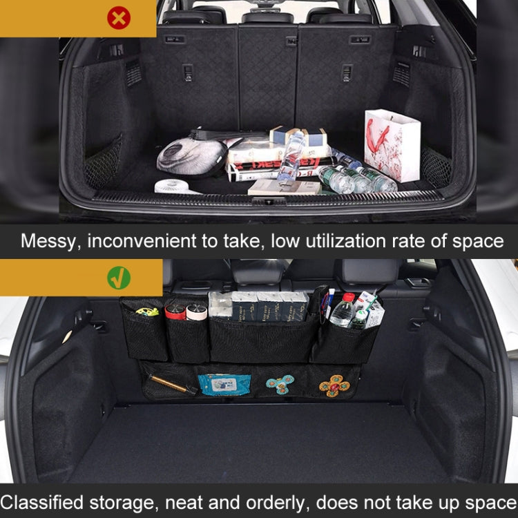 Car SUV Rear Seat Widening Organizing Storage Bag(Black) by buy2fix