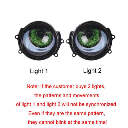 3-inch Car Motorcycle LED Demon Eye Light Modification(23 Modes With Lens) - Decorative Lights by buy2fix | Online Shopping UK | buy2fix