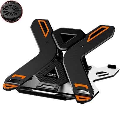 ICE COOREL E5 Laptop Folding And Lifting Cooling Bracket With Mobile Phone Holder Black with Rotating by ICE COOREL