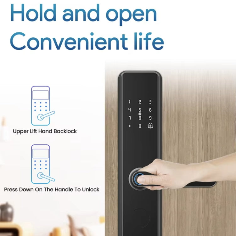 A50 Smart Fingerprint Lock Electronic Indoor Lock Apartment Lock With Handle by buy2fix