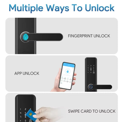 A50 Smart Fingerprint Lock Electronic Indoor Lock Apartment Lock With Handle by buy2fix