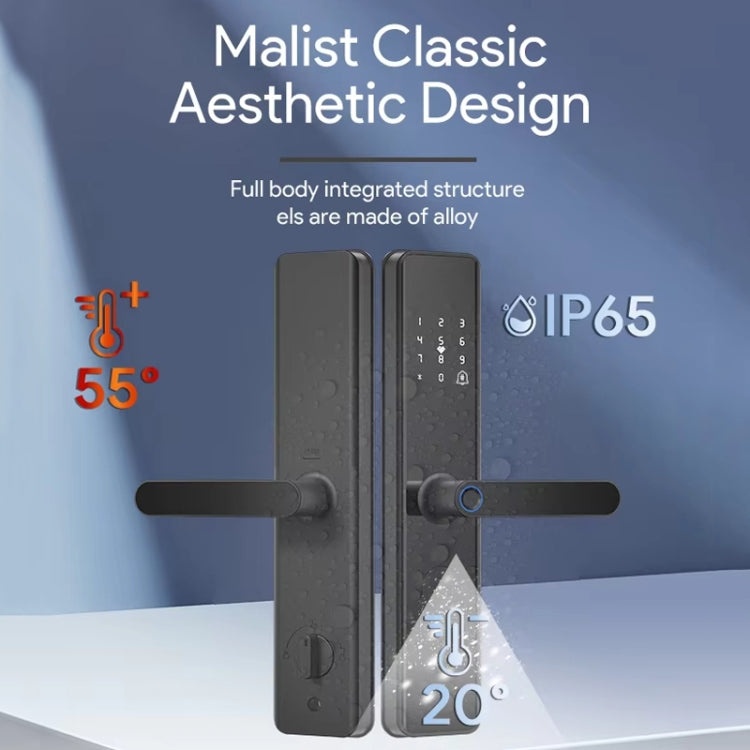 A50 Smart Fingerprint Lock Electronic Indoor Lock Apartment Lock With Handle by buy2fix