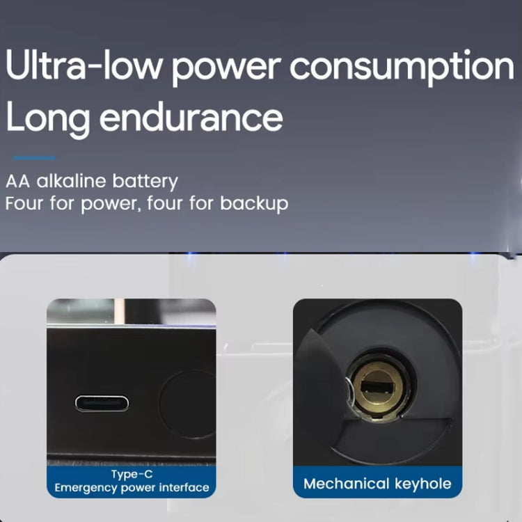 A50 Smart Fingerprint Lock Electronic Indoor Lock Apartment Lock With Handle by buy2fix