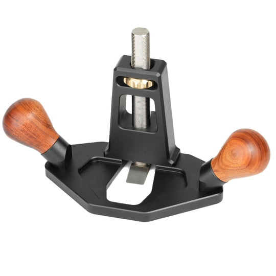 Router Planer Right Angle Tenon Shoulder Trimming Slotting Planer DIY Woodcraft Tool, Model: Wooden Handle