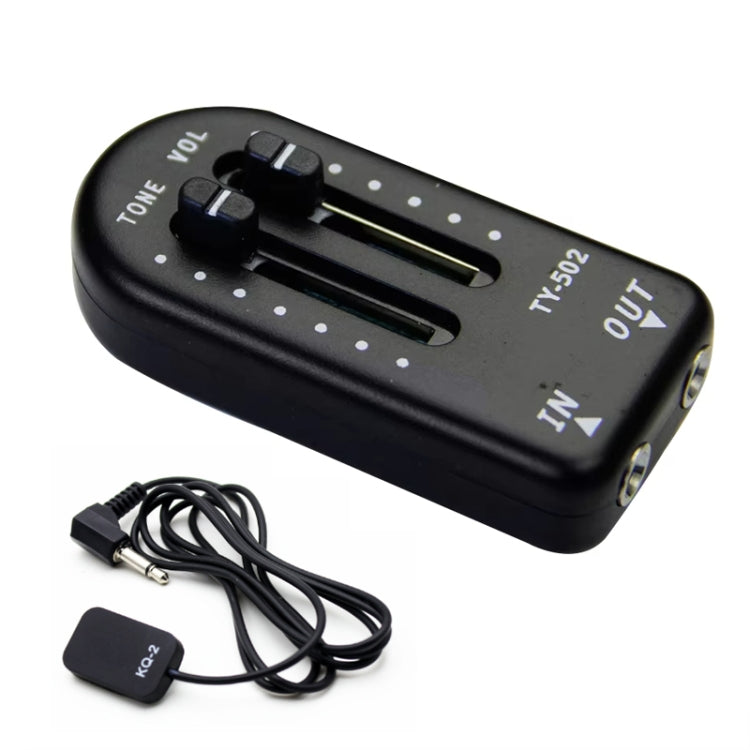 Stick-on Miniature Violin Guitar Universal Pickup(Black) - Guitar Tuner Accessories by buy2fix | Online Shopping UK | buy2fix