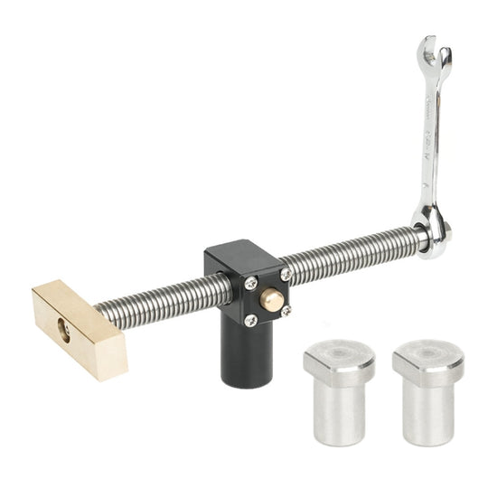 Woodworking Adjustable Desktop Clip Vise Dowel Fast Fixed Clip Clamp Tool, Model: 20mm + 2 Table Clamp