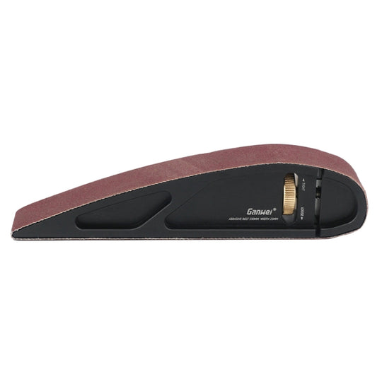 Ganwei Sandpaper Holder Adjustable Manual Curve Grinding Polishing Belt Sander Sandboard Woodworking Tool With 1pc 320 Grit Sanding Belt