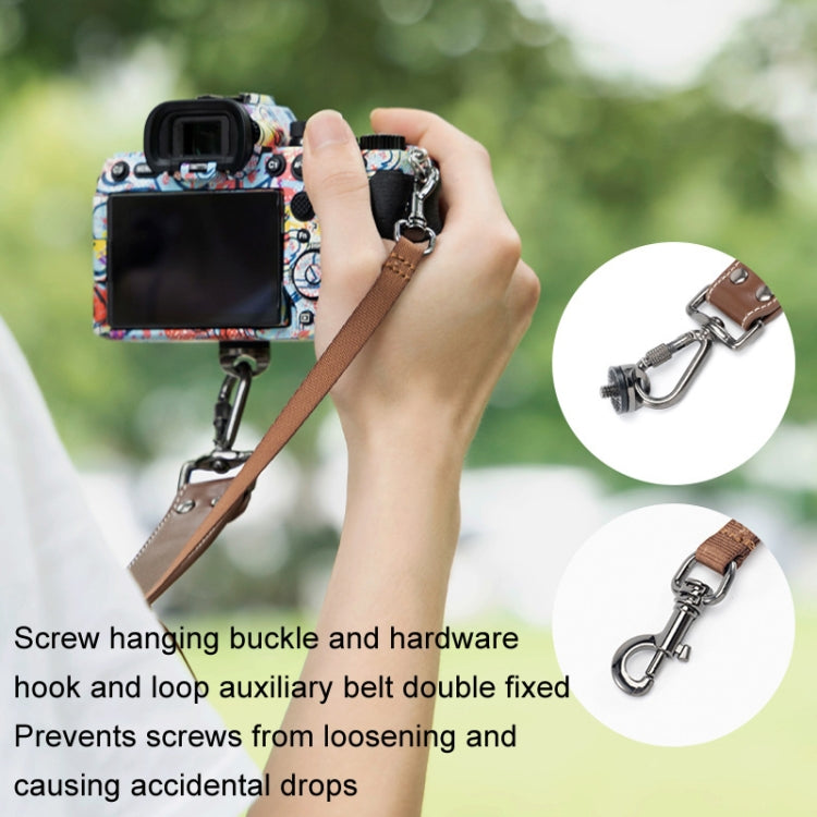 Cwatcun H90 Dual Camera Leather Strap Adjustable Multi-functional Convenient Camera Shoulder Strap, Color: 2.0 Brown - Camera Strap by Cwatcun | Online Shopping UK | buy2fix