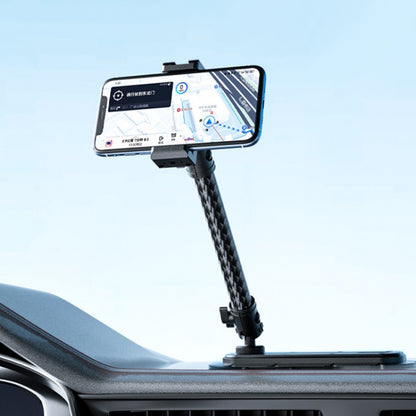 Car Phone Mount Extension Arm Double Jointed Swivel Adjustment Carbon Fiber Bracket Connecting Rod, Model: 170mm For 25.4mm Ball Head by buy2fix