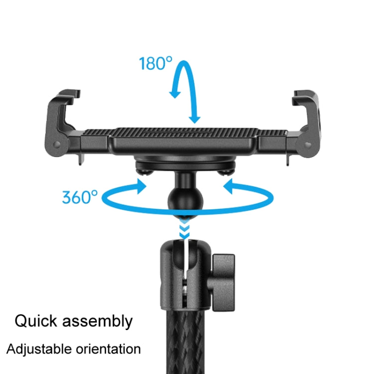 Telescopic Car Phone Mount Extension Arm Double Jointed Swivel Carbon Fiber Bracket Connecting Rod, Model: 217-300mm For 20mm Ball Head by buy2fix