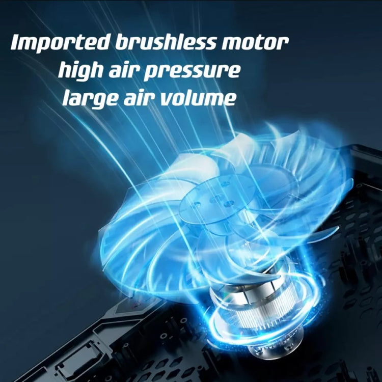 ICE COOREL K15C Smart Adjustable Laptop Radiator Base With RGB Lighting Effect, Color: 15 Fans by ICE COOREL