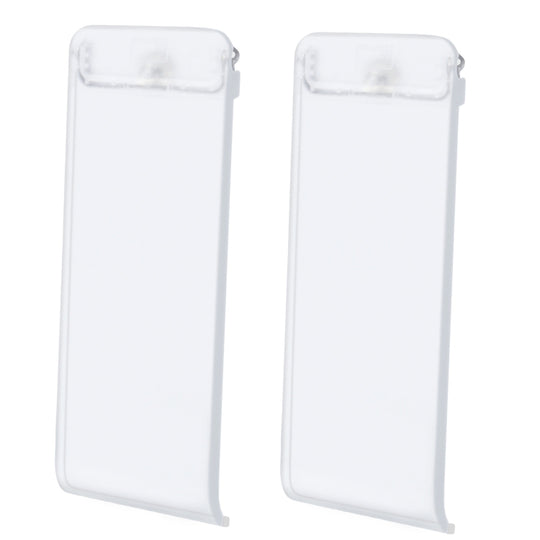 For Nintendo Switch Console 2pcs Replacement Kickstand Back Shell Holder(Transparent White)