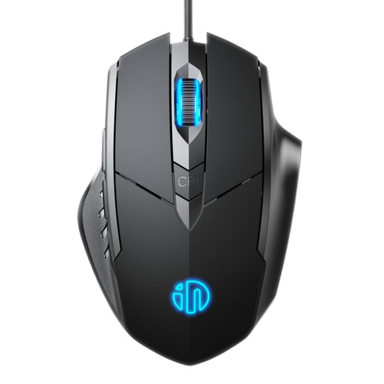 Inphic PW1H Wired Silent Illuminated Computer Gaming 6-Button Mouse(Black)