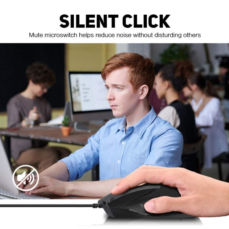 Inphic PW1H Wired Silent Illuminated Computer Gaming 6-Button Mouse(Gray) by Inphic