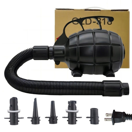 Electric Air Pump Household Inflatable Pump 600W High Power Electric Inflator, Plug: US Plug