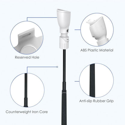 For Meta Quest 3S / 3 Controller Golf Club With Scale And Adjustable Length(White) - VR Accessories by buy2fix | Online Shopping UK | buy2fix