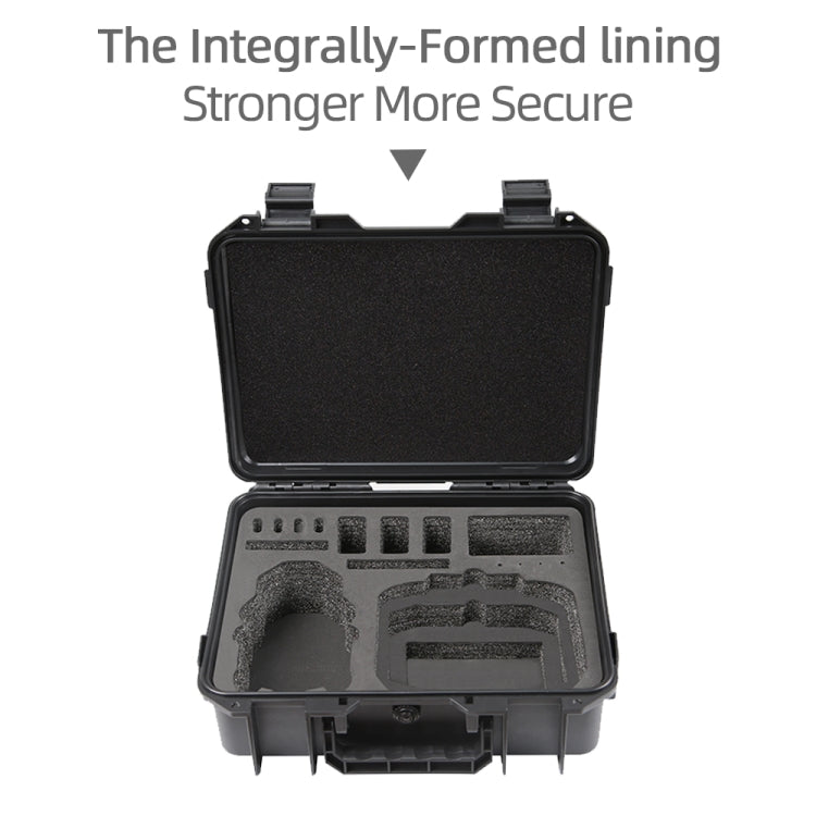 For DJI Mini 4 Pro Drone Suitcase Explosion-proof Box Compatible with RC 2 & RC-N2(Black) by buy2fix