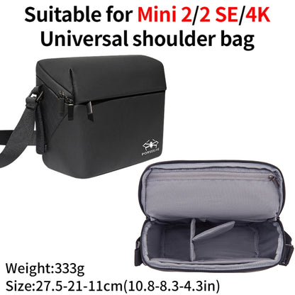 For DJI Mini 4K / Mini 2 SE / Mini 2 Portable Waterproof Shoulder Bag Messenger Bag(Black) by buy2fix