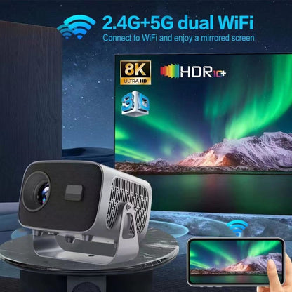 A10 4K Smart Android Portable Projector UK Plug - Mini Projector by buy2fix | Online Shopping UK | buy2fix