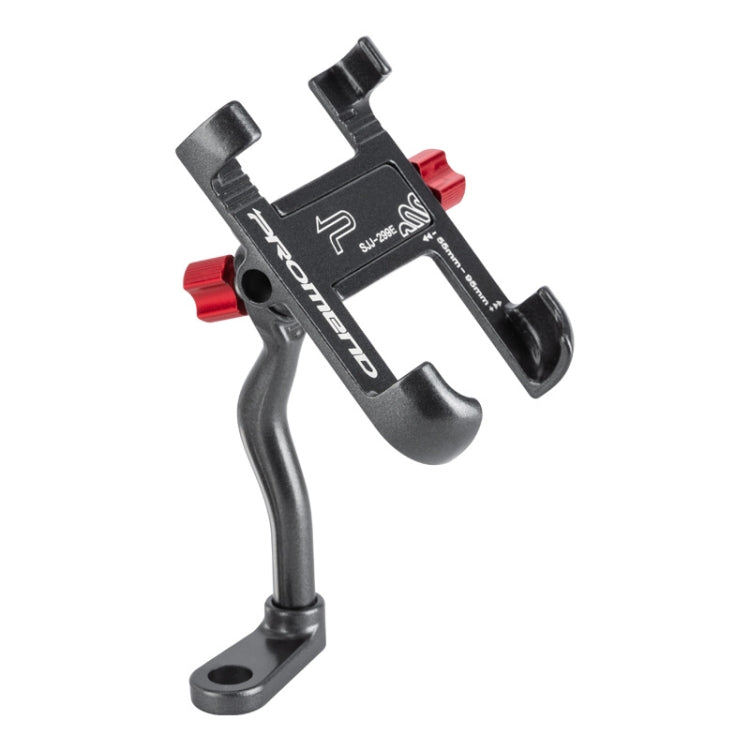 PROMEND Aluminum Alloy Cell Phone Holder Adjustable Angle Rotating Motorcycle Navigation Support, Style: SJJ-299E Rear View Mirror Titanium Color by PROMEND