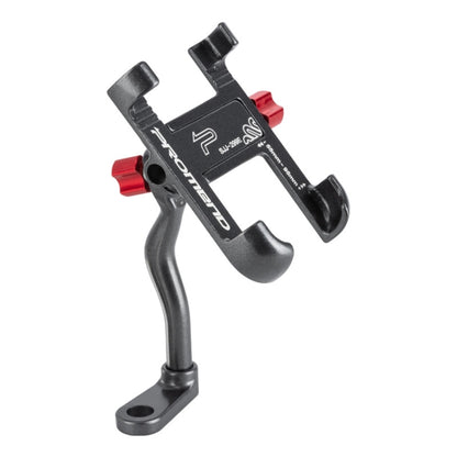 PROMEND Aluminum Alloy Cell Phone Holder Adjustable Angle Rotating Motorcycle Navigation Support, Style: SJJ-299E Rear View Mirror Titanium Color by PROMEND