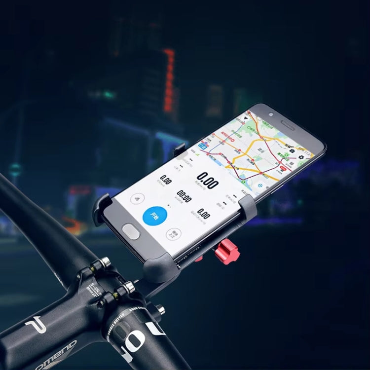 PROMEND Aluminum Alloy Cell Phone Holder Adjustable Angle Rotating Motorcycle Navigation Support, Style: SJJ-299E Rear View Mirror Titanium Color by PROMEND