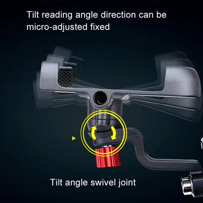 PROMEND Aluminum Alloy Cell Phone Holder Adjustable Angle Rotating Motorcycle Navigation Support, Style: SJJ-299E Rear View Mirror Titanium Color by PROMEND