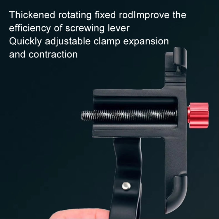 PROMEND Aluminum Alloy Cell Phone Holder Adjustable Angle Rotating Motorcycle Navigation Support, Style: SJJ-299E Rear View Mirror Titanium Color by PROMEND