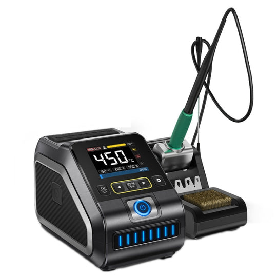 FNIRSI 200W Intelligent Constant Temperature Electric Soldering Iron Station, Set: EU Plug F245 Upgrade 6 Heads