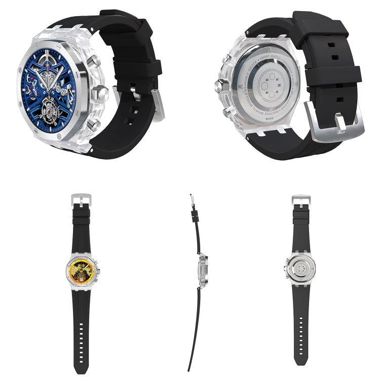 WS-37 1.43-Inch AMOLED IP67 Waterproof Health Monitoring Bluetooth Call Smart Watch(Black) by buy2fix