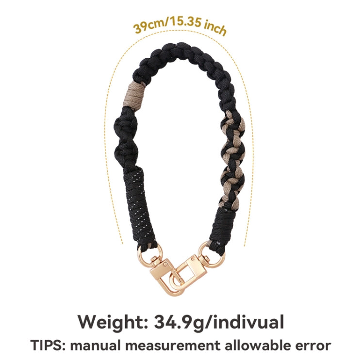 Cell Phone Lanyard Anti-lost Portable Universal Hand-Woven Mobile Phone Chain(Coffee) - Lanyards & Wrist Straps by buy2fix | Online Shopping UK | buy2fix