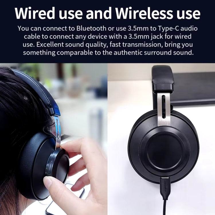 Bluedio BT5 Bluetooth 5.0 Headband Headset(Black) - Headset & Headphone by Bluedio | Online Shopping UK | buy2fix