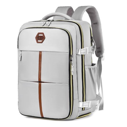 WEIXIER B717 Large Capacity Travel Shoulder Bag Simple Students Universal Schoolbag(Gray)