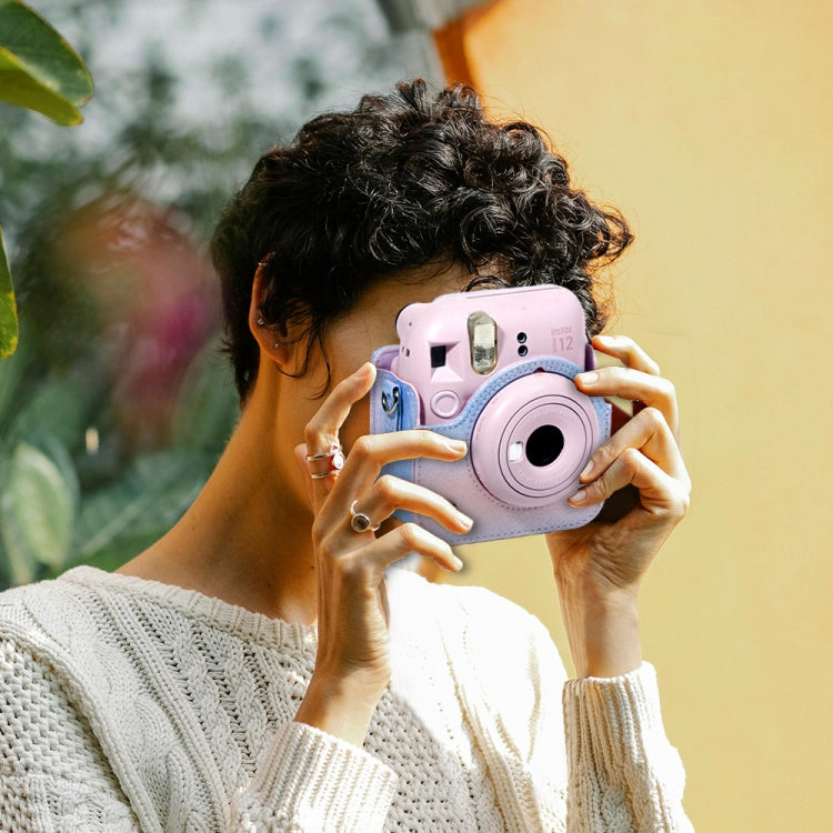 Colorful Starry Sky Camera Protection Bag For Fujifilm Instax Mini 12(Blue Green) - Leather Bag by buy2fix | Online Shopping UK | buy2fix