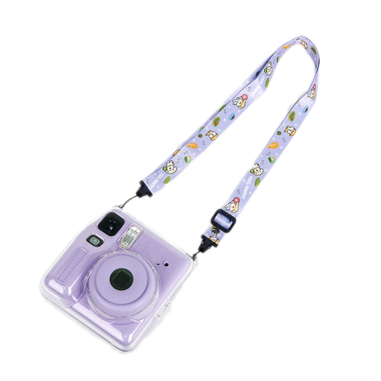 For Fujifilm instax mini SE Photo Bag Crystal Case Shoulder Strap Rope Sticker Set(Pink Cat) - Protective Case by buy2fix | Online Shopping UK | buy2fix