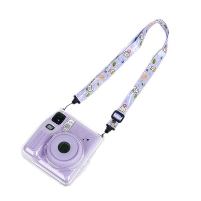 For Fujifilm instax mini SE Photo Bag Crystal Case Shoulder Strap Rope Sticker Set(Blue Beach Travel) - Protective Case by buy2fix | Online Shopping UK | buy2fix
