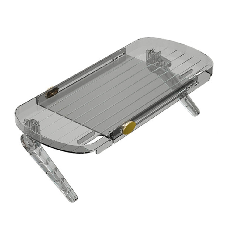 No Punching TV Set-top Box Adjustable Storage Shelf Monitor Computer Screen Holder Router Hanger(Grey) by buy2fix